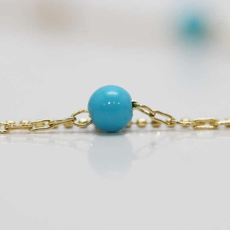 ターコイズ ブレスレット k18 K18 ブレスレット ターコイズ イエローゴールド 天然 トルコ石