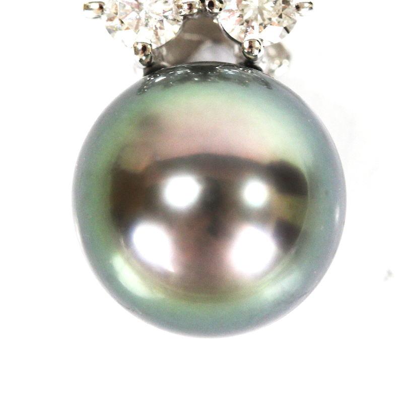 pt900真珠ペンダント Pt900ダイヤモンド＆パールペンダントトップ プラチナ 真珠