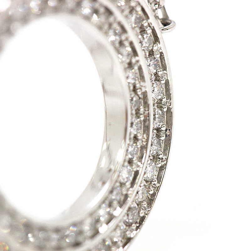 ダイヤモンドサークルネックレス ダイヤモンド 0.62ct プラチナ Pt850 
