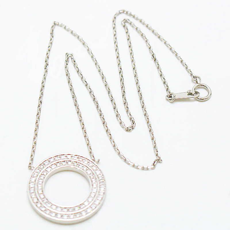 ダイヤモンドサークルネックレス ダイヤモンド 0.62ct プラチナ Pt850 