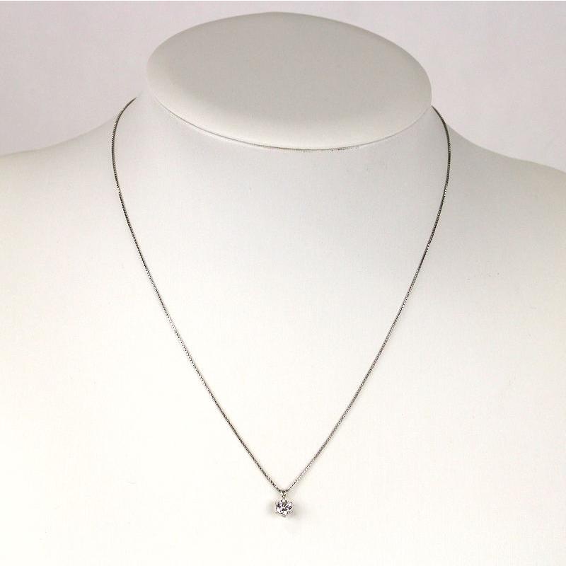 Ｐt900.850/美しい1点留め/ソリティアダイヤモンドネックレス.ダイヤ綺麗 SEIKO（セイコー） Pt850 Pt900 ソリティアダイヤモンドネックレス 約
