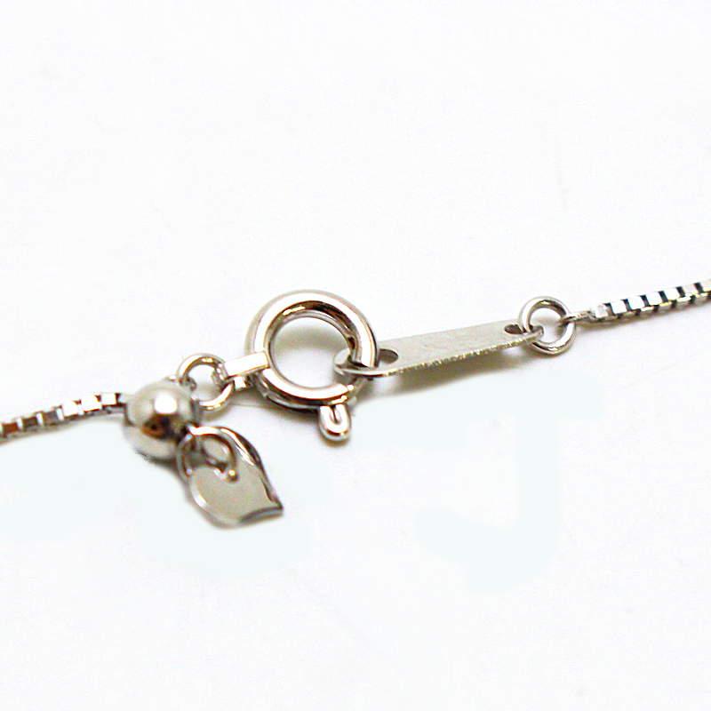 ピンクサファイアネックレス 0.70ct ダイヤモンド 0.18ct 18金ホワイト 
