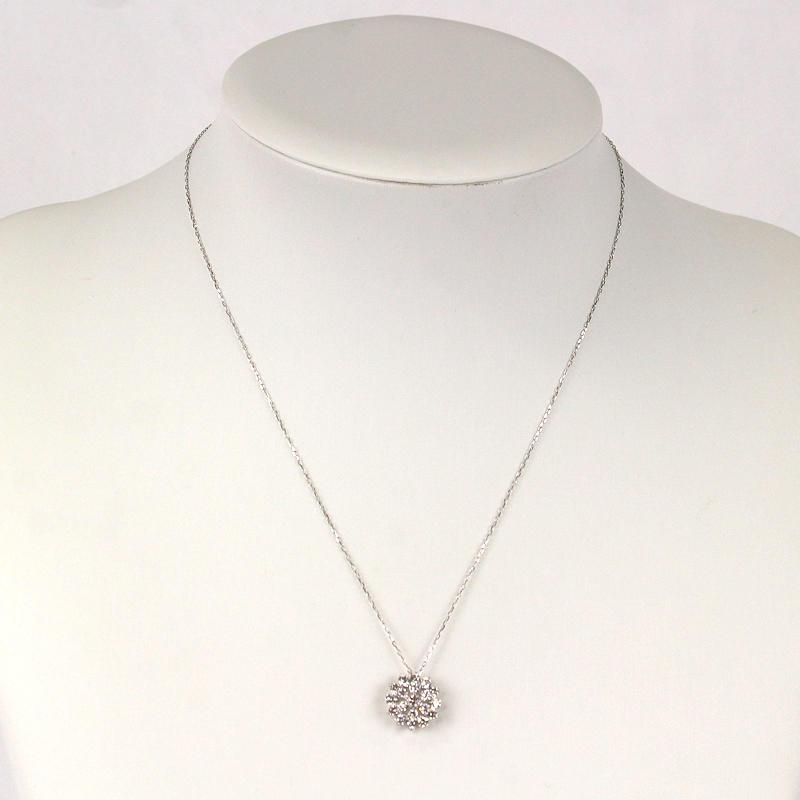 K18WG ダイヤモンド ペンダントネックレス K18WG ダイヤモンド ペンダントネックレス 2.00ct — セルビー
