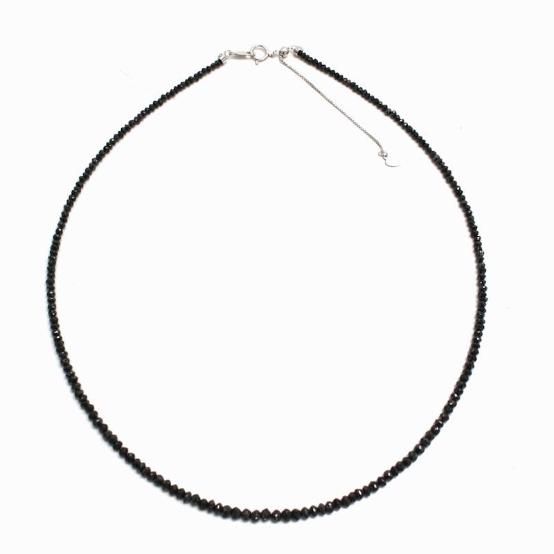 ブラックダイヤネックレス　18金ホワイトゴールド　20.00カラット　K18WG K18WG 天然ブラックダイヤモンドネックレス 18金 ホワイトゴールド