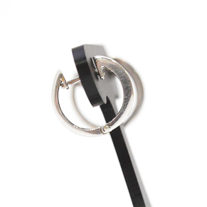 ダイヤ付きリングピアス 両耳用 フープピアス ダイヤモンド 0.10ct 