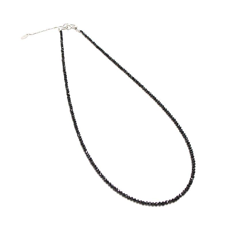 ブラックダイヤモンドネックレス 20.00ct 18金ホワイトゴールド K18WG
