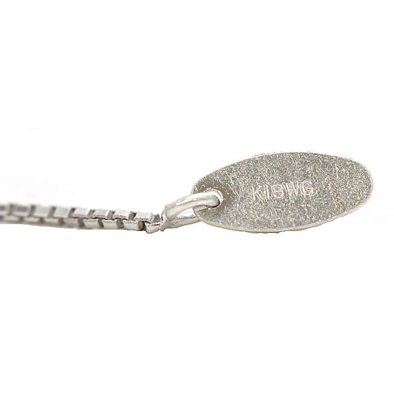 ブラックダイヤモンドネックレス 20.00ct 18金ホワイトゴールド K18WG 