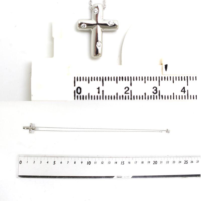 TIFFANY&Co.（ティファニー） ドッツクロス ネックレス ダイヤモンド