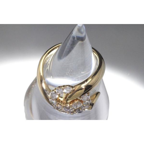 ダイヤモンド リング K18 1.02ct 12号 18金 イエローゴールド 指輪