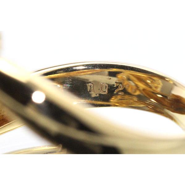 ダイヤモンド リング K18 1.02ct 12号 18金 イエローゴールド 指輪