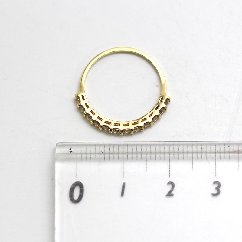K18 ダイヤモンド ハーフエタニティリング 12号 0.50ct 約1.4g 18金