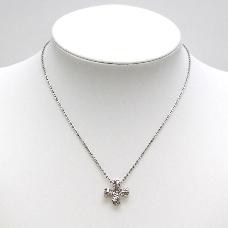 K18 WG チャーム　ネックレス　18金ホワイトゴールド　ダイヤモンド K18WG ダイヤモンドペンダントトップ 0.52ct 18金 ホワイトゴールド