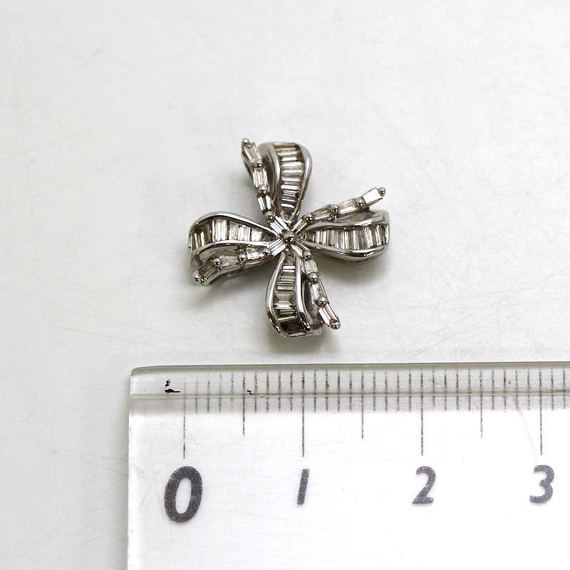 K18WG ダイヤモンドペンダントトップ 0.52ct 18金 ホワイトゴールド