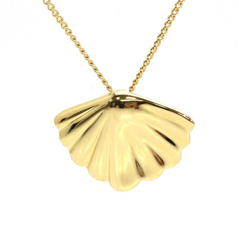 TIFFANY&Co.（ティファニー） シェルネックレス 貝殻 イエローゴールド