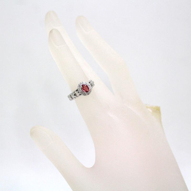 Pt900 サファイアリング 10号 0.593ct ダイヤモンド 0.30ct プラチナ 