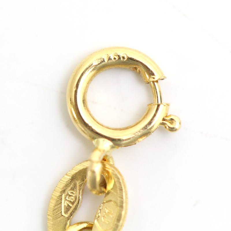 UNOAERRE（ウノアエレ） K18 スパイクチェーンネックレス 18金