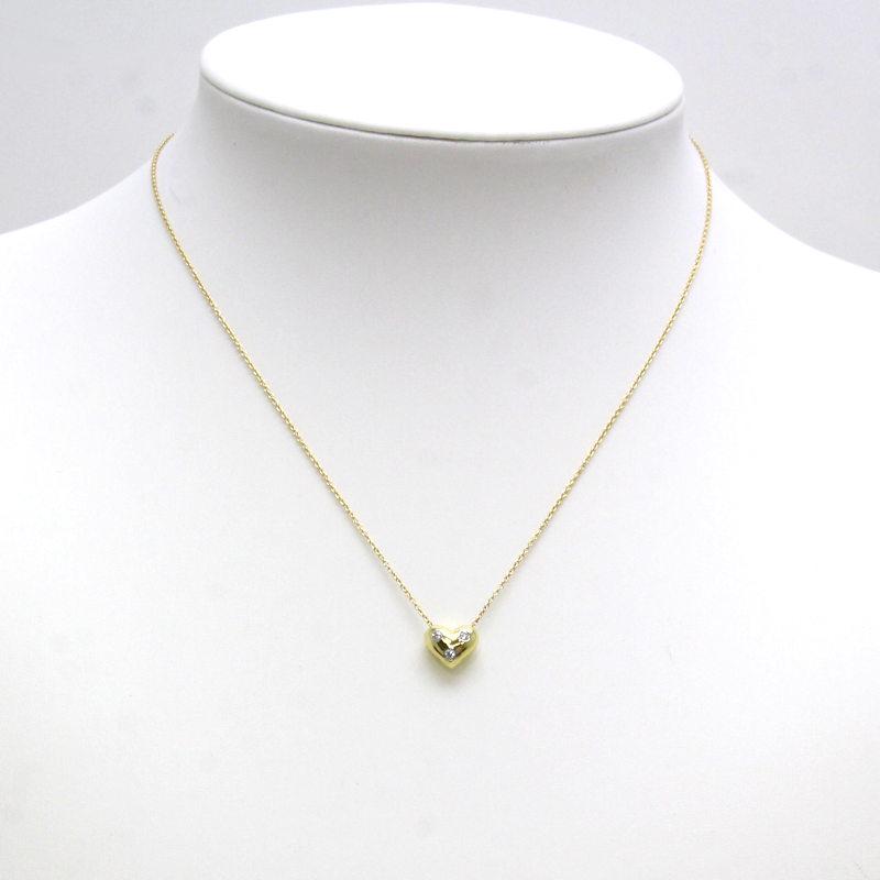 ティファニー　ドッツハートダイヤモンドネックレス　ペンダント　K18ゴールド TIFFANY&Co.（ティファニー） ドッツハート ネックレス 約40cm