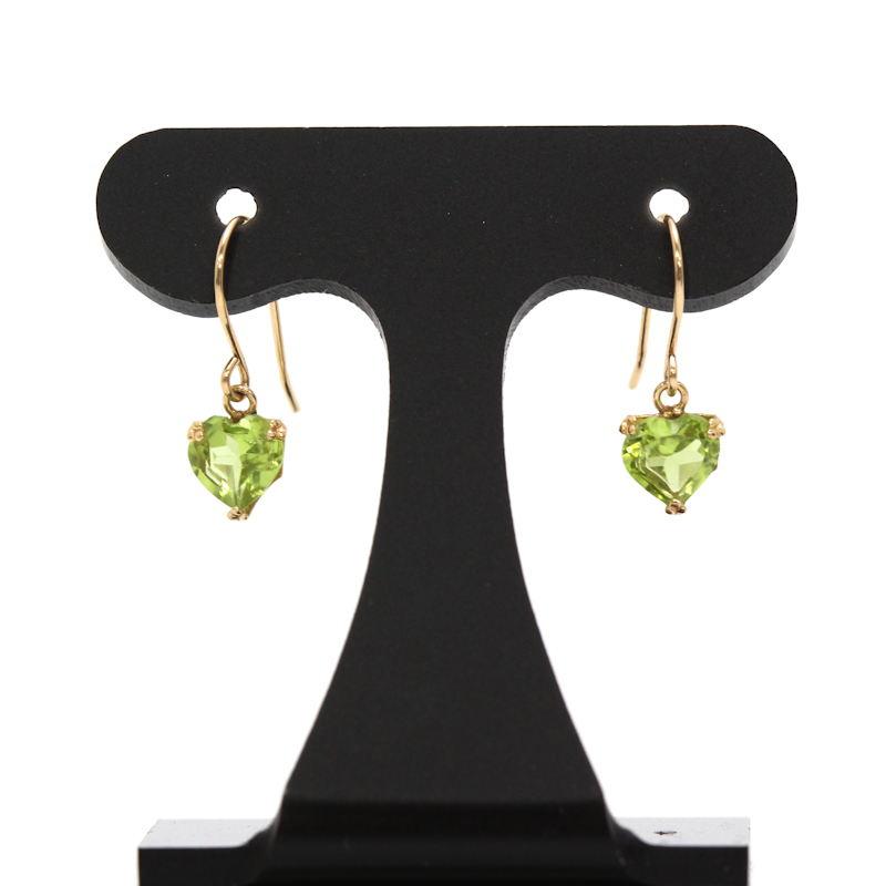 bohem ボヘム　両耳ピアス　ハート　黒　K10 K18トパーズ・ダイヤモンド ハート │ ボディピアス・軟骨ピアス