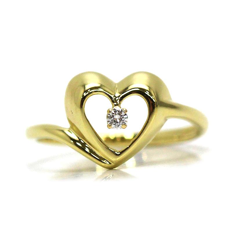 TIFFANY&Co.（ティファニー） 1Pダイヤモンドハート リング 12号 K18
