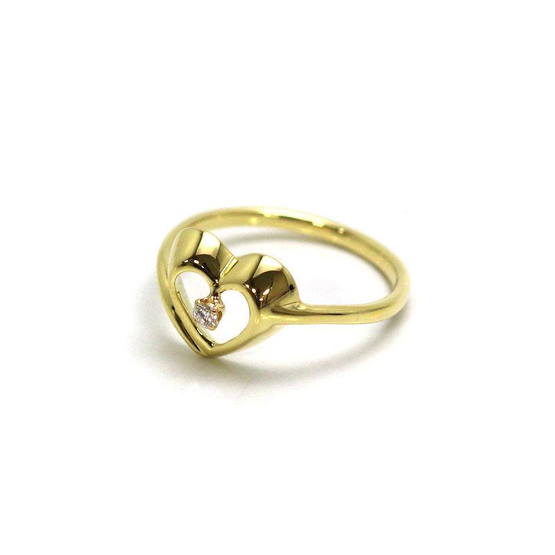 Tiffany & Co. ティファニー ハートダイヤゴールドリング TIFFANY&Co.（ティファニー） 1Pダイヤモンドハート リング 12号 K18