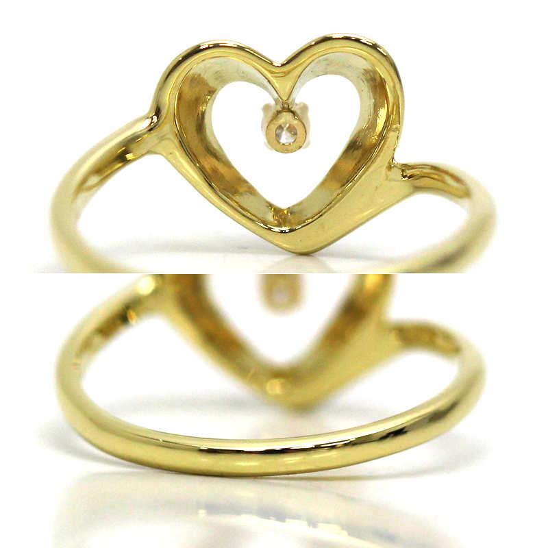 TIFFANY&Co.（ティファニー） 1Pダイヤモンドハート リング 12号 K18