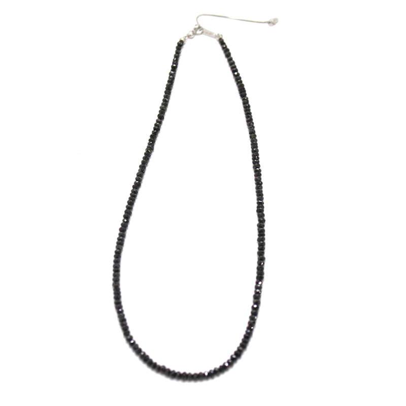 ブラックダイヤモンドネックレス 30.0ct 18金ホワイトゴールド K18WG
