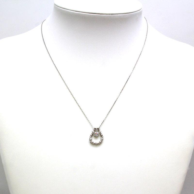 新品!鑑別付き! 天然ダイヤモンド 馬蹄 ネックレス プラチナ pt850 田中貴金属ジュエリー 田中貴金属 Pt850/Pt900 3wayダイヤモンド