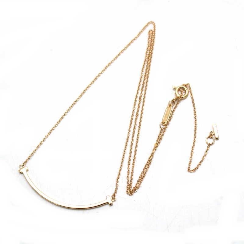 Tiffany T Tiffany&Co. ティファニー Tスマイルスモールネックレス 18