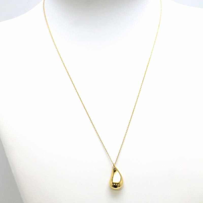 ティファニー K18 ゴールド エルサ・ペレッティ ティアドロップ ネックレス Elsa Peretti Tiffany&Co. ティファニー ペレッティ ティアドロップ
