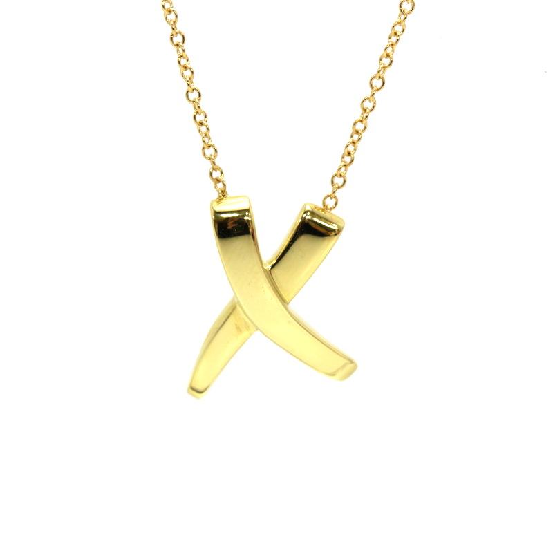 【Tiffany&Co】ネックレス K18 YG パロマ ピカソ グラフィティX TIFFANY&Co.（ティファニー） グラフィティキスネックレス X K18YG