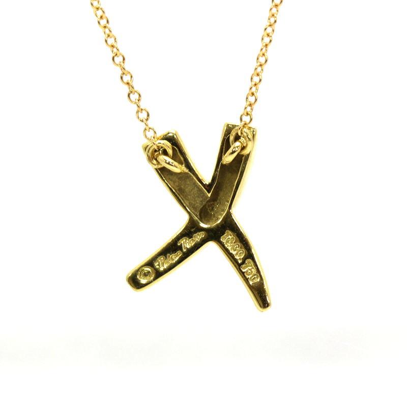 【Tiffany&Co】ネックレス K18 YG パロマ ピカソ グラフィティX TIFFANY&Co.（ティファニー） グラフィティキスネックレス X K18YG