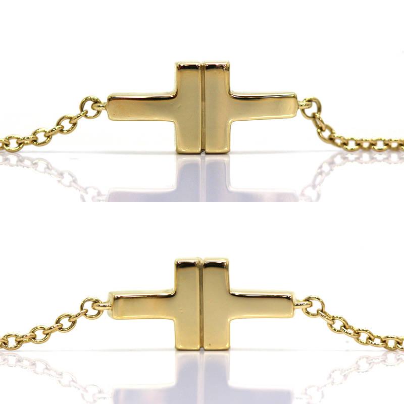 Tiffany&Co. ティファニー T Twoダブルチェーン ブレスレット 約31cm