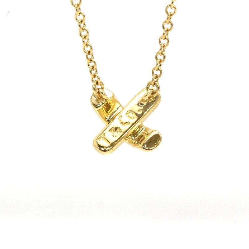 TIFFANY&Co.（ティファニー） クロスステッチ ネックレス K18 18金
