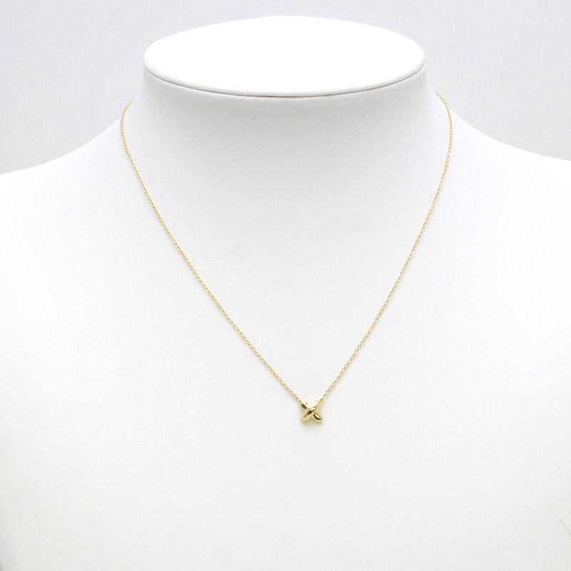 TIFFANY&Co.（ティファニー） クロスステッチ ネックレス K18 18金