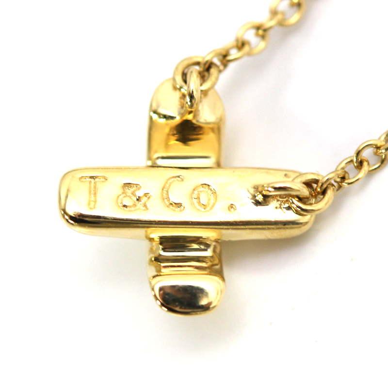 ティファニー T&C ネックレス 18K ペンダント TIFFANY&Co.（ティファニー） クロスステッチ ネックレス K18 18金