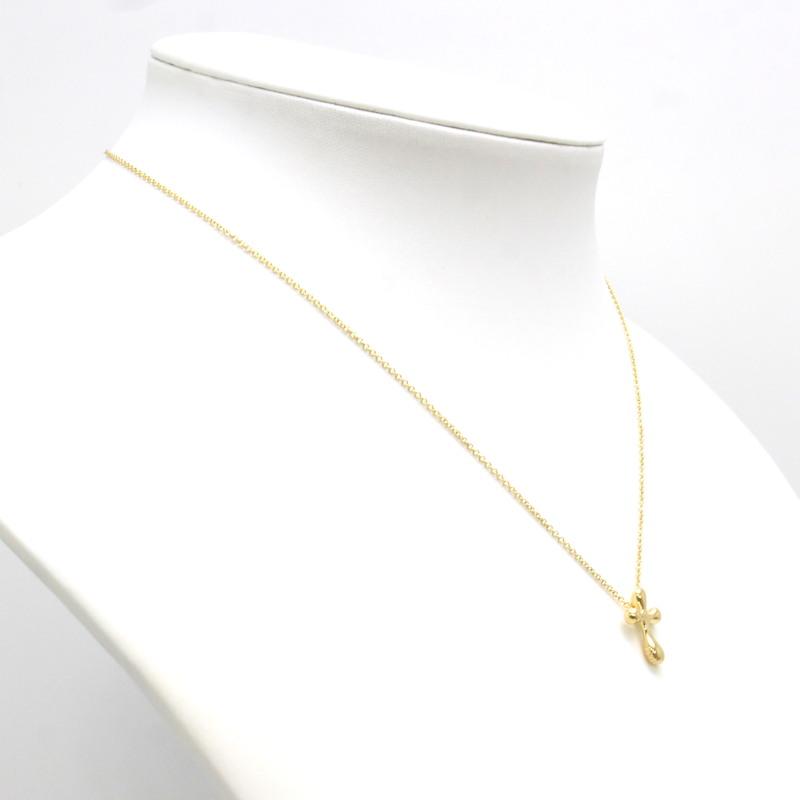 TIFFANY&Co.（ティファニー） K18YGスモールクロスネックレス エルサ 