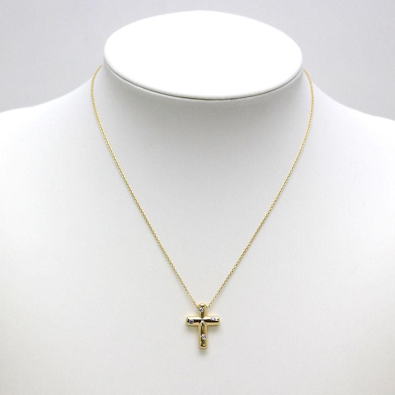 TIFFANY&Co.（ティファニー） ドッツクロス ネックレス ダイヤモンド 
