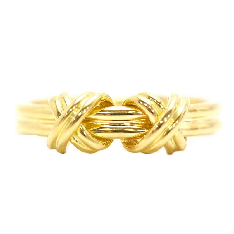 TIFFANY&Co.（ティファニー） ダブルシグネチャーリング 指輪 18金