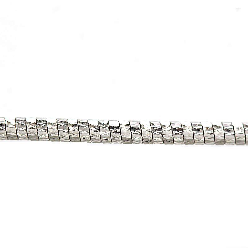オメガネックレス 18金ホワイトゴールド K18WG 42cm 7.6g 地金 31706