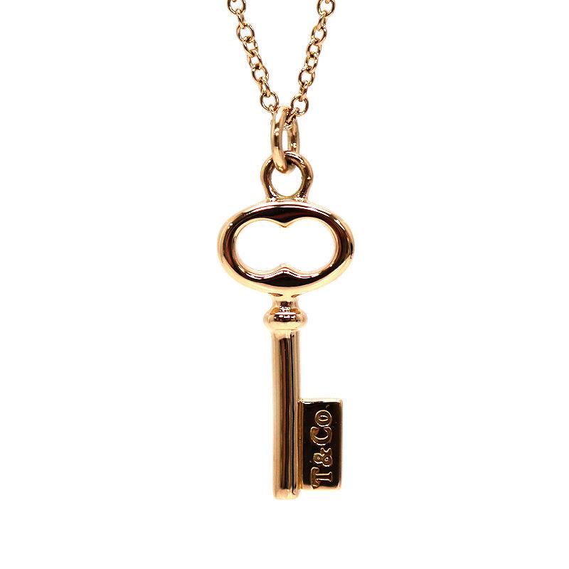 TIFFANY&Co.（ティファニー） オーバルキー ネックレス 約41cm 約3.0g 