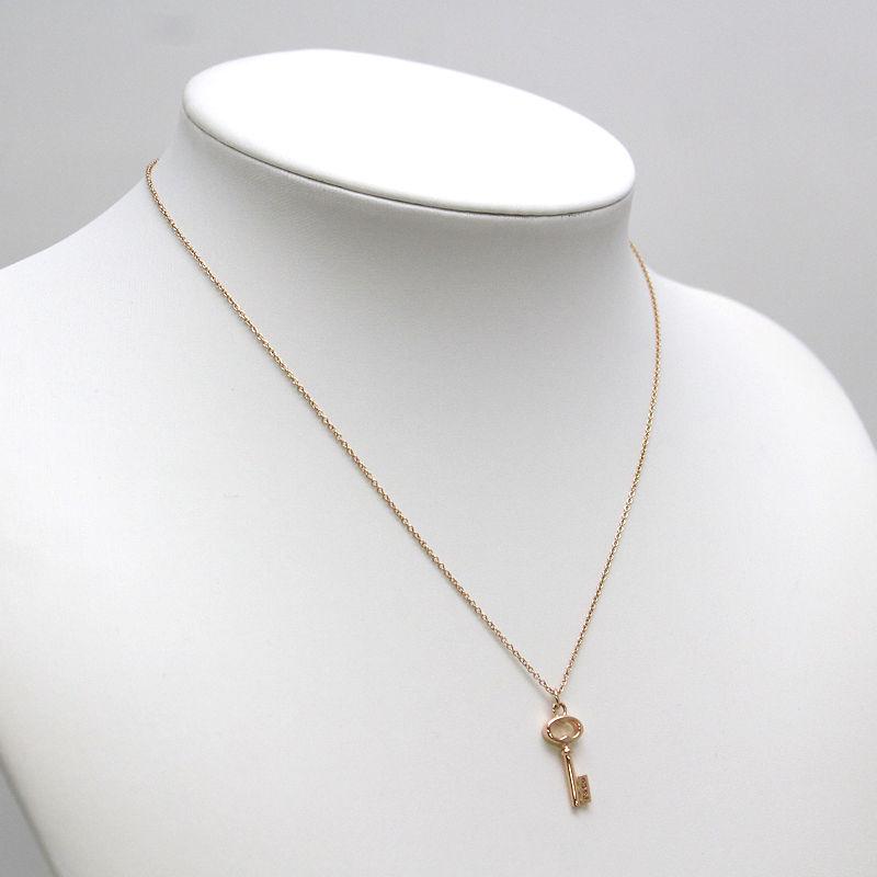TIFFANY&Co.（ティファニー） オーバルキー ネックレス 約41cm 約3.0g 