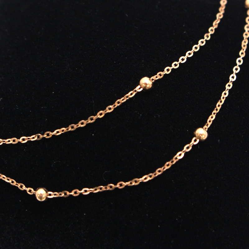 チェーンネックレス 18金 ピンクゴールド K18PG 40cm 0.9g 31816_6