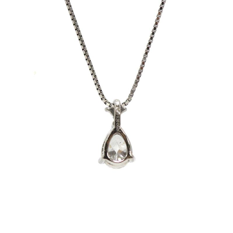 GIA鑑定書付き Pt850/999 ダイヤモンド ネックレス 0.30ct Dカラー