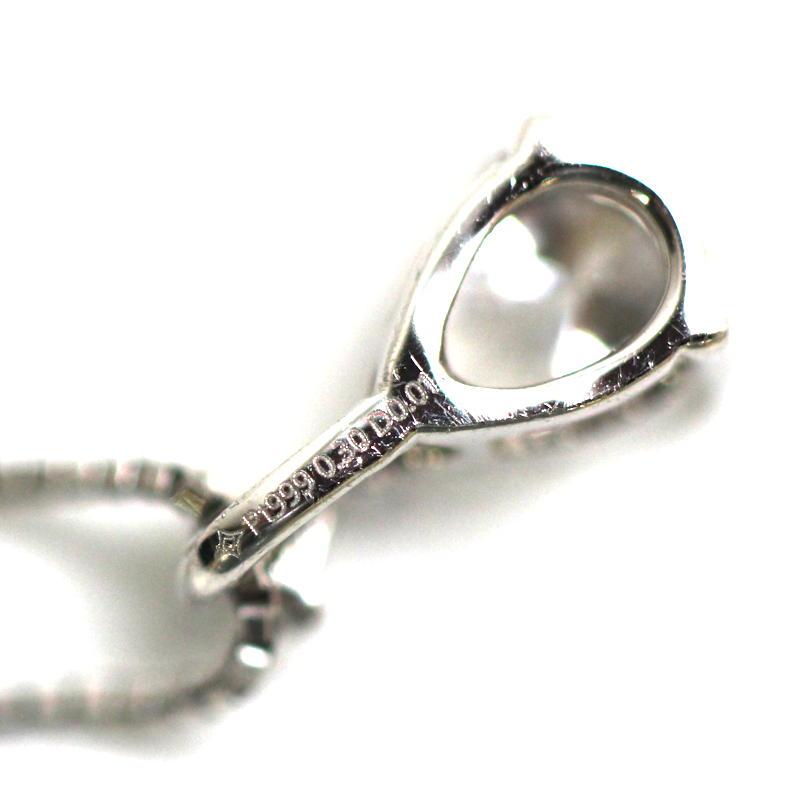 GIA鑑定書付き Pt850/999 ダイヤモンド ネックレス 0.30ct Dカラー 