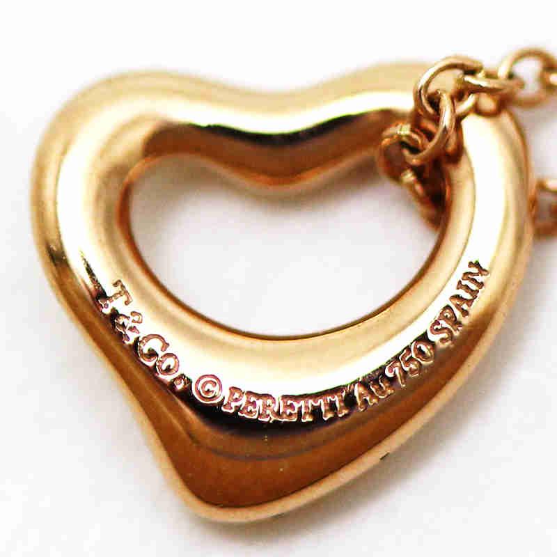 Elsa Peretti Tiffany&Co. ティファニー オープンハートネックレス 18
