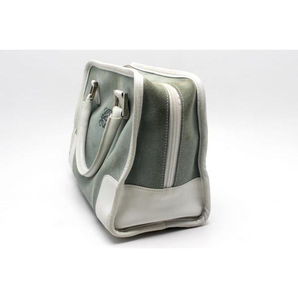 LOEWE（ロエベ） アマソナ ハンドバッグ 水色 スエード 61757 : たまや