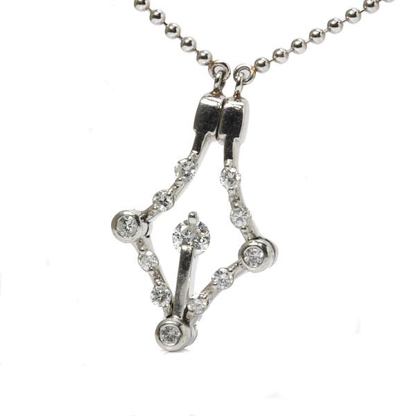 ダイヤモンドネックレス 2way 0.50ct Pt900/850 可変式 プラチナ