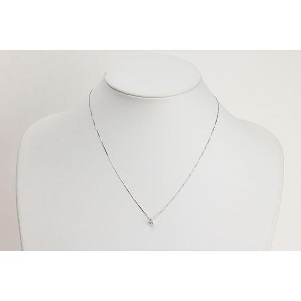ダイヤモンド ネックレス 0.20ct Pt850/900 プラチナ 一粒ジュエリー