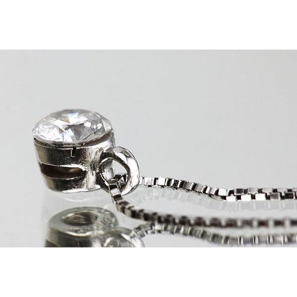 ダイヤモンド ネックレス 0.20ct Pt850/900 プラチナ 一粒ジュエリー