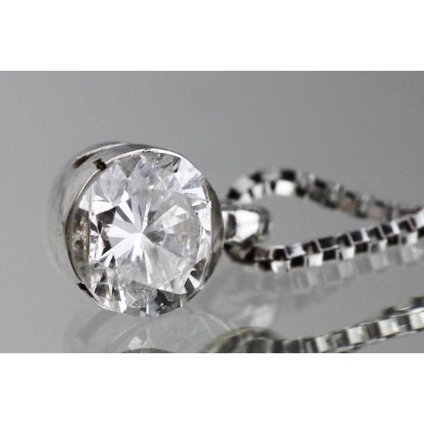 ダイヤモンド ネックレス 0.20ct Pt850/900 プラチナ 一粒ジュエリー